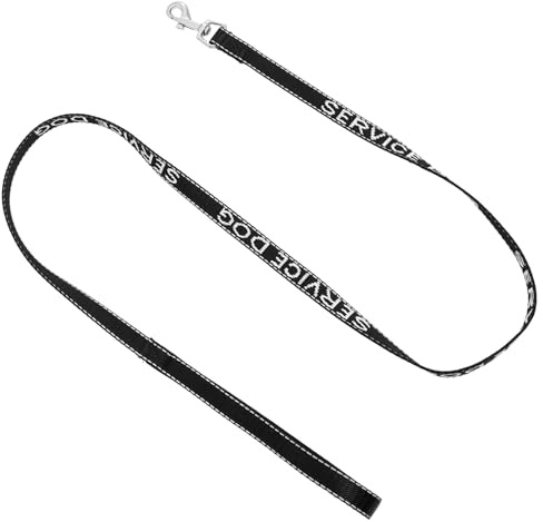 Kisangel Laisse Multifonction pour Chien D'assistance, Nylon Résistant à l'usure, 15mm x 120cm, Usage Quotidien Extérieur, Convenant Aux Chiots Et Chiens Adultes