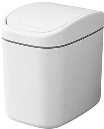 Desktop Trash Can – Multi-Functional Desk Bin With Lid, Table Wastebasket | Compact Desk Trash Can Dispenser – Mini Waste Cans Organizer For Home, Office, Car, And Household Cleaning