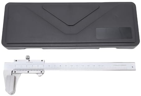 Calibre Vernier Caras de medición grandes de 6 pulgadas Herramienta de medición industrial de acero inoxidable para medición de diámetro de cable de acero y materiales blandos