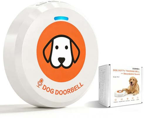 ChunHee Campanelli per addestramento cani per WC, campanelli di registrazione per cani per allenamento alla comunicazione, 5 suonerie preimpostate 5 livelli di volume, design touch