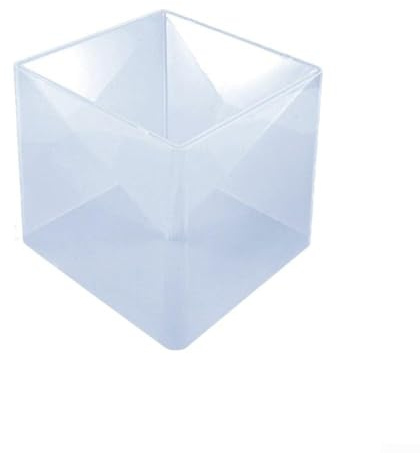Piramide in silicone per progetti fai da te in resina con base in plastica, ideale per portapenne, portacandele e fioriere fatte a mano (1 pezzo)