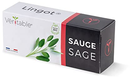 Lingot® Sauge Bio - Compatible Potager d'Intérieur Véritable® et Exky® - Recharge prête à l'emploi - Substrat avec Graines Intégrées