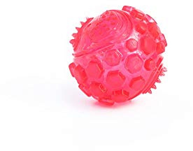 ZippyPaws ZP419 Squeaker Ball Squeak Juguete, Rosa, Grande