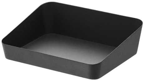 Yamazaki 4220 Tower Amenity Tray M, Black, Steel, 17.5 x 13.5 x 5 cm