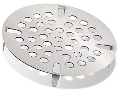 STEADYKLEEN - 3.5-inch Commercial Sink Strainer on 3 Tier Sink Twist Waste Drain, Durable Flat Kitchen Strainer with Tabs, (not Meant for Residential use)