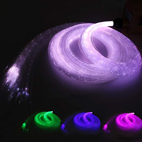 AKEPO Sparkle Flash Point Fiber Optic Cable 100 Strands 0.03in(0.75mm) 9.8ft(3m) for LED Sensory Curtain WaterfallONLY Cable, Without Light Source