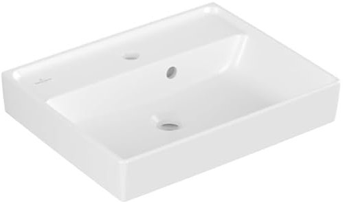 Villeroy & Boch Collaro lavamani, 500 x 400 mm, con troppopieno, non interrato, 433450, Colorazione: Bianco pietra, ceramica più