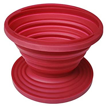 zhuohai Collapsible Silicone Coffee Dripper, Reusable Coffee Filter Cone for Home, Office, Backpacking, Hiking, Camping and Outdoor Survival