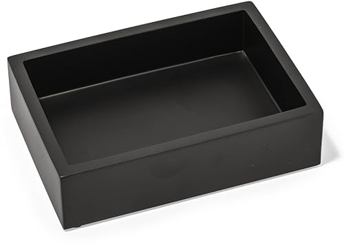 Yew Design - Matt svart fyrkantig tvålskål för badrum och kök
