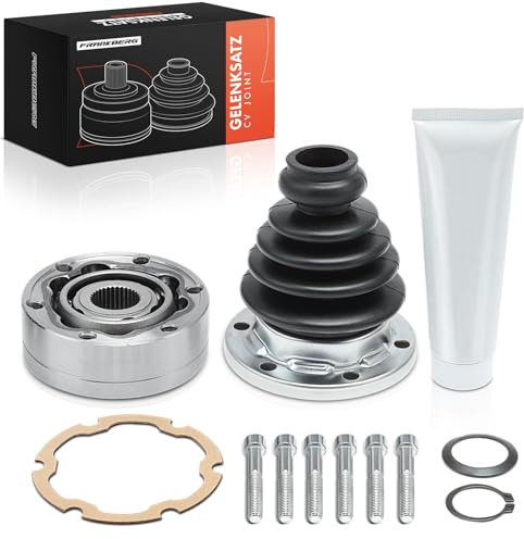 Frankberg Gelenksatz Antriebswelle Vorne VKJA8001 | Kompatibel mit P.a.s.s.a.t Variant 35I 3A5, New Beetle 1C1 9C1, 80 Avant 8C5, A1 Sportback 8XA 8XF