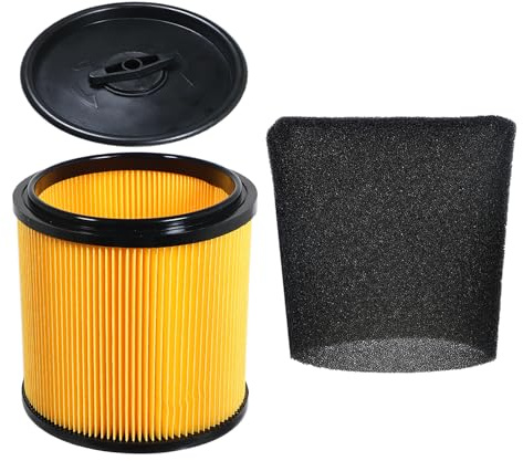 SPARES2GO Wet & Dry Cartridge Filter Kit compatible with Guild 16L 30L 8815785 GWD30 8642240 GWD30P Vacuum Cleaner