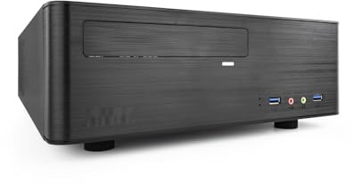 Caja Slim MATX con Fuente de 500W y Lector de Tarjetas, Ideal para Equipos compactos y Almacenamiento de Datos.