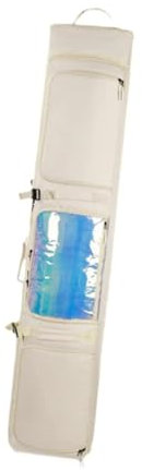 GSCLZ Skitasche, Snowboardtasche mit Rollen for Reisen, for Männer und Frauen, Transport, groß(White)