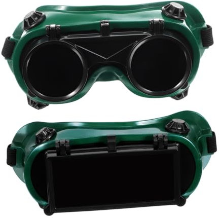 Homoyoyo Lunettes De Soudeur Double Protection Lunettes De Sécurité Pour Soudage Anti-rayures Trous Ronds Confortables Équipement De Soudage Plastique 2 Pièces Usage Industriel