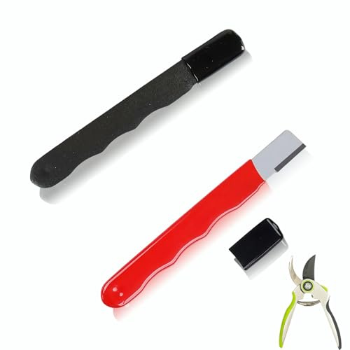 Lot de 2 aiguiseurs de couteaux d'extérieur - Outil d'affûtage - Taille-haie - Ciseaux d'affûtage - Outil de jardin - Outil de jardin - Aiguiseur de lame multi-usages - Aiguiseur de lame portable pour