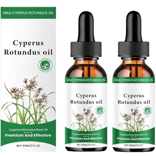 2Pcs Cyperus Rotundus Oil for Hair Removal, Reducing Body Hair Growth, Natural Cyperus Rotundus Essential Oil, Moisturizing & Soothing