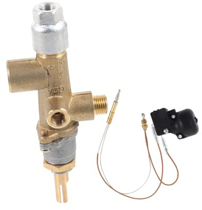 NOLITOY Thermocouple Et Dispositif De Sécurité D'inclinaison pour Chauffage De Terrasse Extérieure, Kit De Remplacement Capteur Fileté Et Écrou, Pièce De Réparation Gaz pour Chauffage Au Propane
