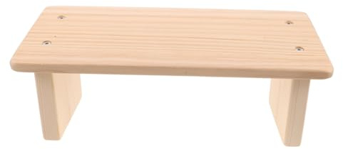 STOBAZA Inginocchiatoio da Preghiera Sgabello in Legno 42 CM Imbottitura Protettiva, Panca per Meditazione e Yoga, Adatto per Uso Domestico e Sessioni di Preghiera in