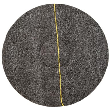 DISCO CRISTALIZADOR LANA DE ACERO PREFABRICADO cristalizar, pulir, limpiar (18/45cm, Amarillo)