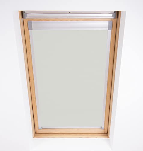 Blackout Roller Roof Blinds for DAKEA code M8A windows (Stone Grey)