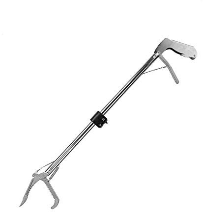 Pssopp Schlangenfänger Schlangenzange Faltbarer Schlangenfänger Reptilienfänger Stick Reptilien Grabber Catcher Reptile Grabber Tool mit Schloss(100cm)