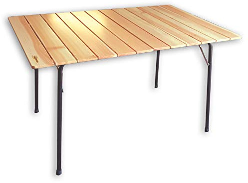 CASTELMERLINO 29 Tavolo Doppio Pieghevole Piano Larice cm 120 x 80