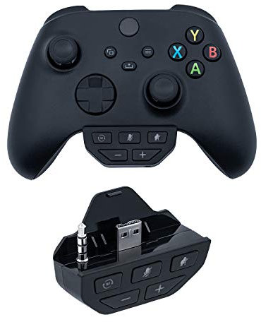 Mcbazel Xbox One Stereo Headset Adapter Stereo Adapter Xbox Bluetooth mit 3,5-mm-Buchse für Xbox Serie X/Serie S/Xbox One/Xbox One S
