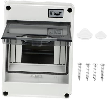 jojofuny Scatola Distribuzione Elettrica Con Interruttore Protezione Per Installazioni Indoor e Outdoor Design Trasparente e Perfetta Per Case e Negozi