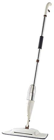 OUZBEM Microfiber Spray Mop, 360 Degree Swiveling Head, Home Floor Cleaning Sweeper with Refillable Bottle, 2 Free Reusable Machine Washable Pads vision