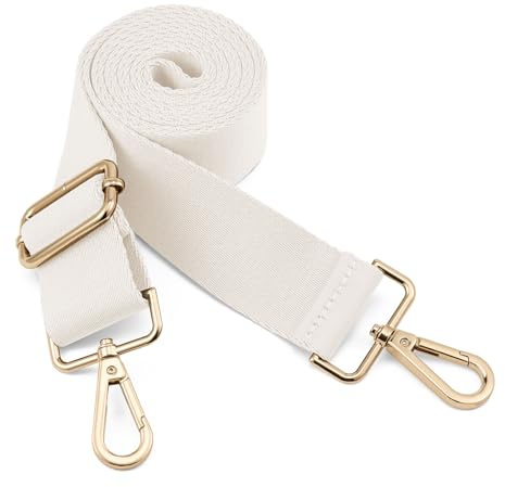 QIUTIMIY Schultergurt, verstellbarer, dicker, weicher, universeller, rutschfester Ersatz-Komfortgurt mit Metall-Drehhaken für Umhängetasche/Messenger-Tasche