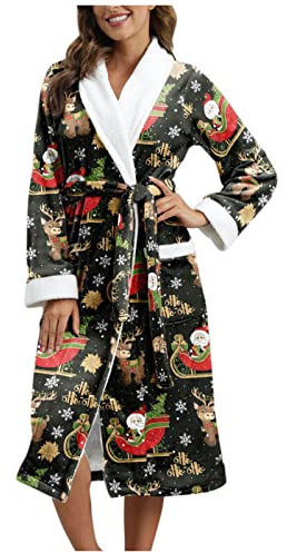 Bademantel Damen Große Größen, Jacke Damen Mit Gürtel Sexy Für Hochzeit Braut Party Morgenmantel Leicht Pyjama Leicht Knielang Loungewear Lässig Robe Hochzeit Weich Bademantel Für Damen Morgenmantel