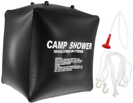 Toddmomy Backpacking Shower Bag 40l Solar Portable Shower Bag Full Shower Supplies for Outdoor Activities