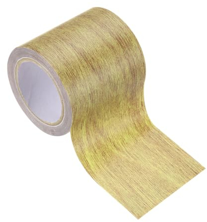 PATIKIL Pellicole Adesive Legno Autoadesivo 4,57M x 5,7cm Carta Adesiva per Mobili Legno Riparazione Pellicola Autoadesiva Effetto per Pavimenti Porte Tavoli Sedie Armadi, Quercia Marrone