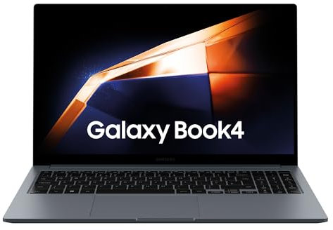 Samsung Galaxy Book4 Ordinateur portable 15.6'', Intel Core 5, 8Go RAM 256Go SSD Intel Graphics, Gris Anthracite, clavier AZERTY FR (Reconditionné)