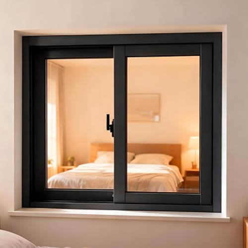 Basement Slider Window, Aluminum Alloy Sliding Windows, Mobile Home Windows with Tempered Glass, Suitable for Residences, Chicken Coop, Garages and Bathrooms (15.7 * 23.6in)