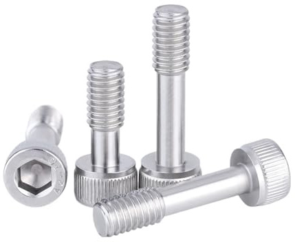 WENH Tornillos cautivos de cabeza hueca hexagonal de acero inoxidable 304 M6 M8 M10, tornillos cilíndricos de media rosca, pernos antiaflojamiento(M10x45mm-(2Pcs))