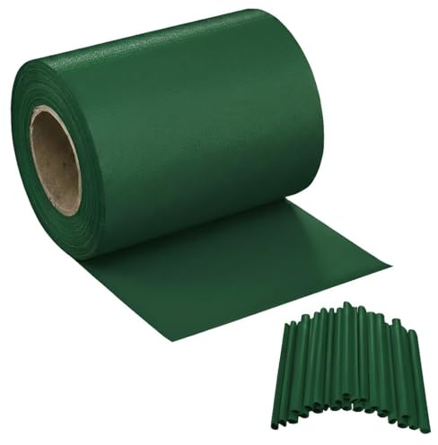 Tira de malla de ocultación bandas de PVC rollo pantalla privacidad valla balcón puerta verde