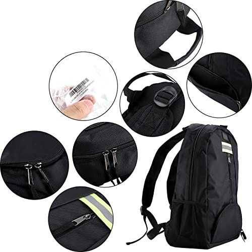 Aramox Verktygsryggsäck, Vattentätt Oxford-tyg, Multi-Pocket Organizer för Elektriker och Entreprenörer, 15 Kg Kapacitet och Justerbara Remmar (Svart)