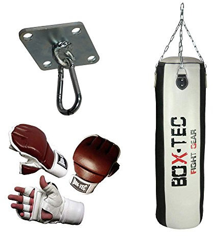 BOX-TEC Boxsack/Sandsack/Punching Bag Studioline 150cm, gefüllt, Black & White - Edition, Cuba (Gr. XL)