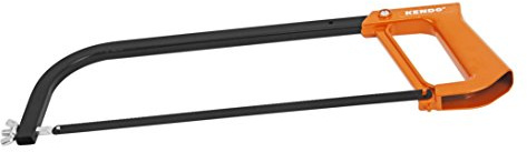 KENDO Metallsäge – Blattlänge: 300 mm – Aluminiumguss Griff – 24 Zähne pro Zoll – Bügelsäge Metall für Aluminium-, Kupfer- und Messingrohre