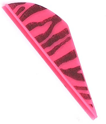 ACCMOS 2 Zoll Kunststoff Pfeilfedern Streifen Pfeil Vane Pfeile Fletches, für Bogensport Jagd Schießen DIY Pfeil Zubehörteil 30/60/100 Stück (100pc, pink)