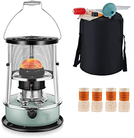 9000 BTU/H Kerosinheizung für den Innenbereich, tragbarer Kerosinofen für den Außenbereich, höhenverstellbar 3–46 cm mit 4 Dochten, für Camping/Terrasse/Deck/Zuhause, 4,5 l (B 1)