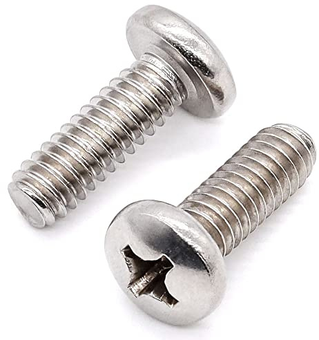 M5-0,8 x 8 mm (50 piezas) Tornillería Inox, Tornillos de cabeza panorámica, acero inoxidable 304 18/46, rosca completa, tornillos de TV, pernos de conexión, cabeza redonda Phillps Drive