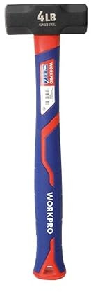 WORKPRO Steinhammer mit Fiberglasgriff, 2000 g