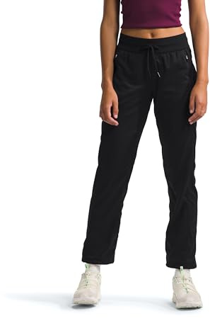 The North Face Women's Aphrodite Motion Pant - Moisture Wicking Athletic Pants, Water Repellent, UPF 40+, TNF Black, Medium