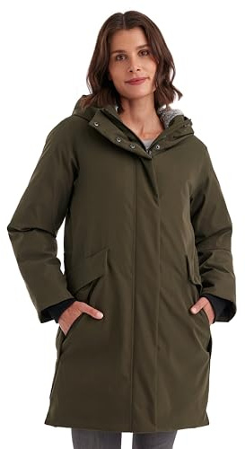 G.I.G.A. DX by killtec Donna Parka funzionale/parka impermeabile con cappuccio GW 12 WMN PRK, dunkeloliv, 42, 43355-000
