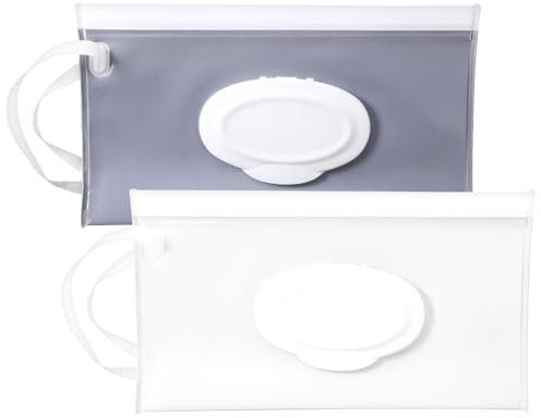 Lot de 2 sacs pour lingettes humides, papier toilette humide, boîte de papier toilette humide, boîte de papier toilette portable, sac pour lingettes humides, sac pour les voyages, la maison, le bureau