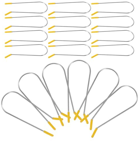 IMUSINICE Lot de 20 Pinces à Cheveux pour Bigoudis en Acier Inoxydable 304, Résistantes la Déformation, Adaptées à Différents Types et Longueurs de Cheveux Couleur Couleur Aléatoire