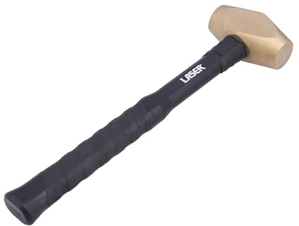 Laser 9389 Automotive Brass Hammer with Fibreglass Handle 2.5lb