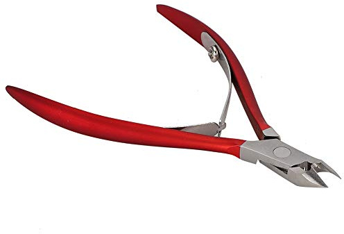 Eminchu Forbici per Pelle Morta in Acciaio Inossidabile Tagliaunghie Ergonomico per Manicure per Uso Domestico 10 X 6,3 Cm Rosso (rosso)